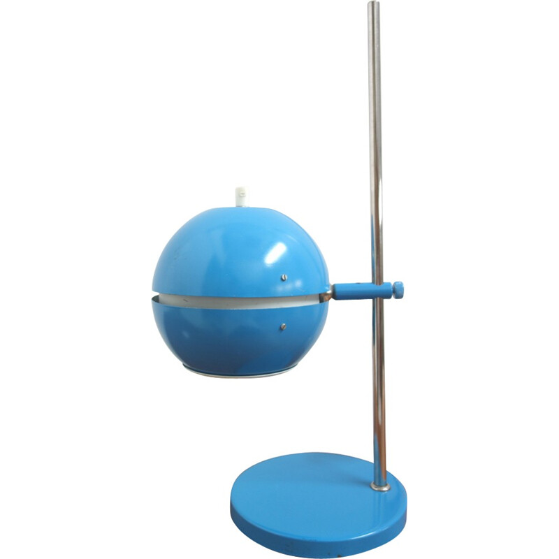 Blue desk lamp by AKA VEB wohnraumleuchte - 1960s