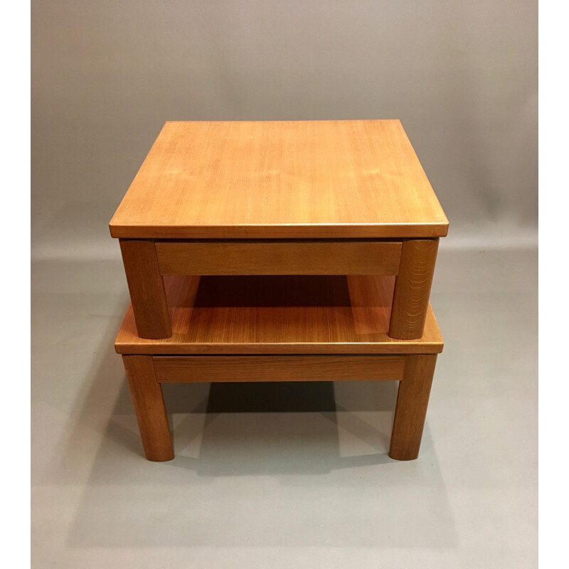 Vintage Pair of coffee table "Scandinavian design" - 1950s