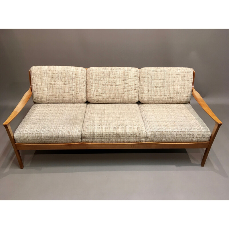 Vintage Scandinavian 3 seater sofa - 1950s