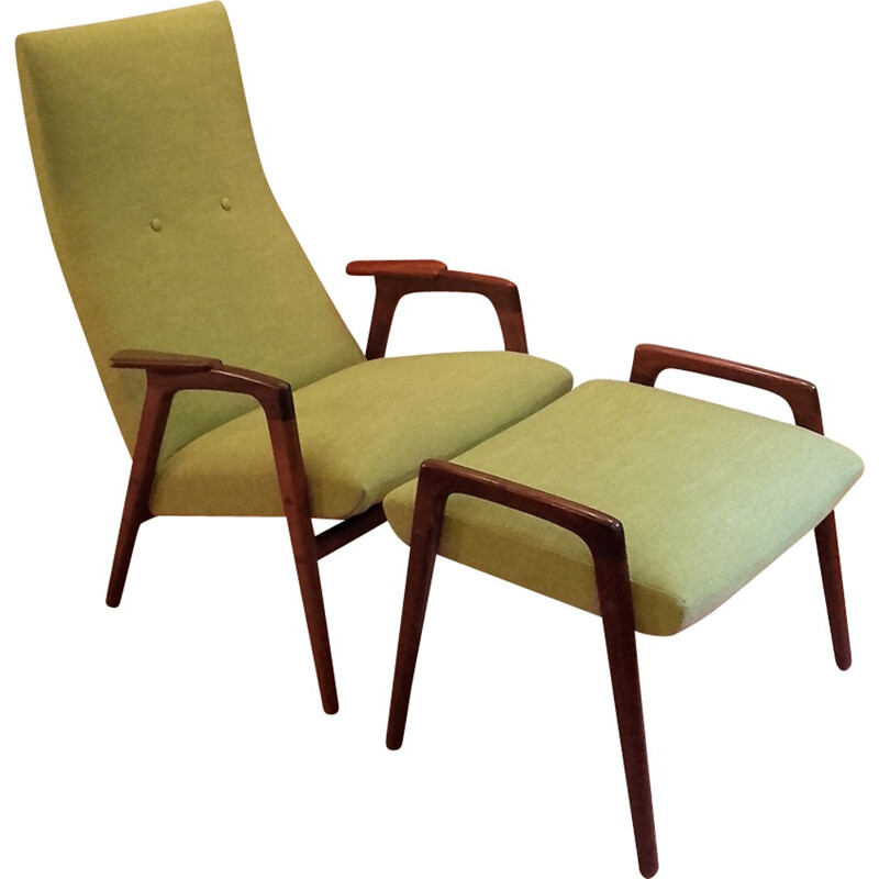 Armchair and ottoman by Yngve Ekstrom - 1960s