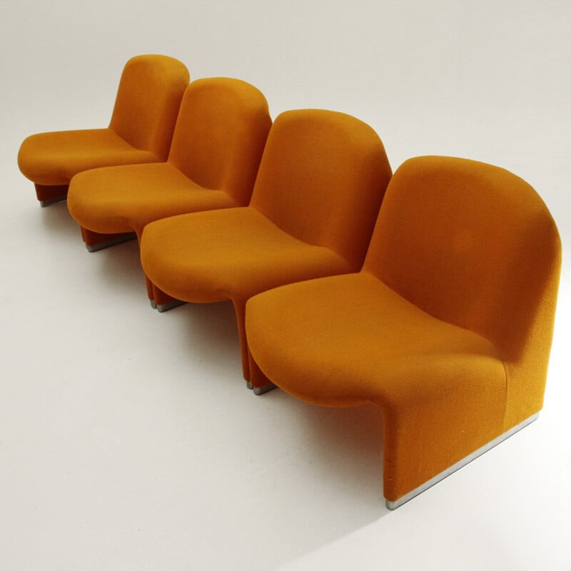 Set of 4 Alky Armchair by Giancarlo Piretti for Anonima Castelli - 1960s