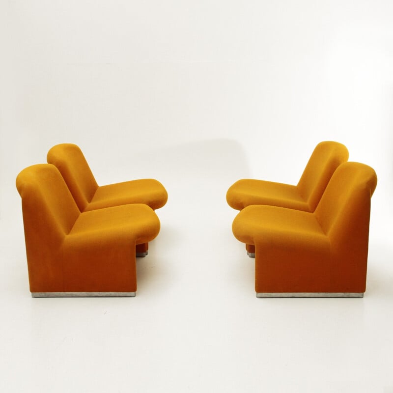 Set of 4 Alky Armchair by Giancarlo Piretti for Anonima Castelli - 1960s