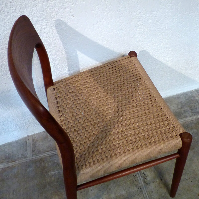 Set of 6 chairs by Niels Moller model "75" - 1950s