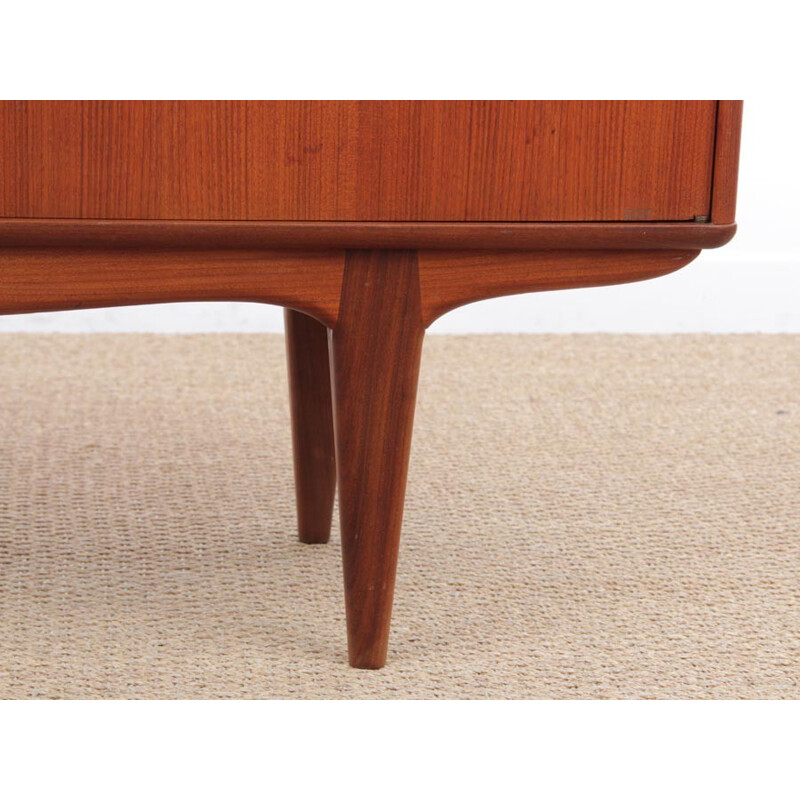 Scandinavian vintage teak sideboard with secretary - 1960s