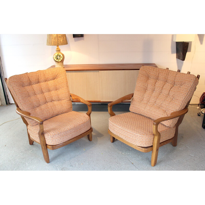 Paire de fauteuils de R. Guillerme & J. Chambron pour Votre Maison - 1960