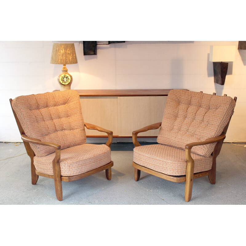 Paire de fauteuils de R. Guillerme & J. Chambron pour Votre Maison - 1960