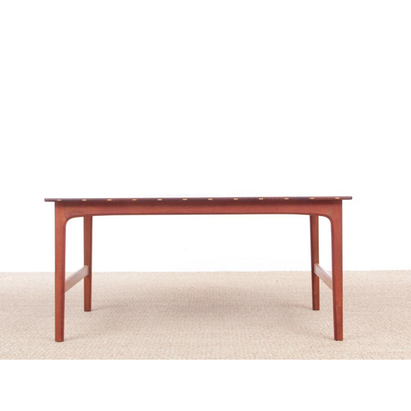 Scandinavian coffee table in solid teak by Yngvar Sandström - 1960s