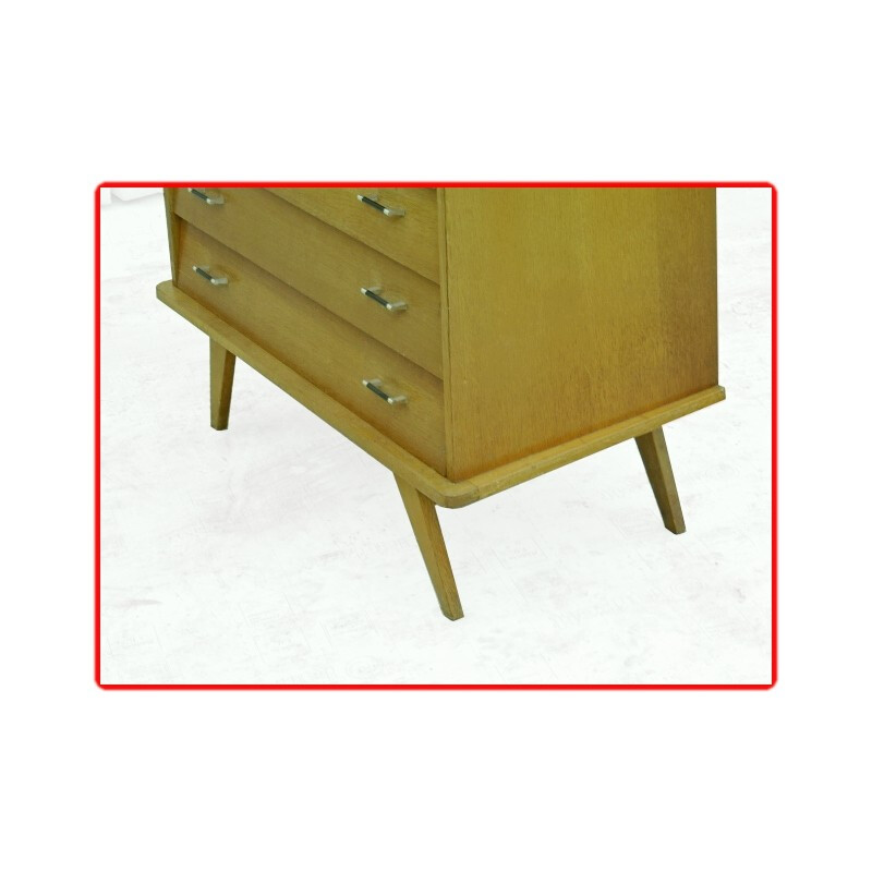 Vintage chest of drawers in solid wood - 1960s