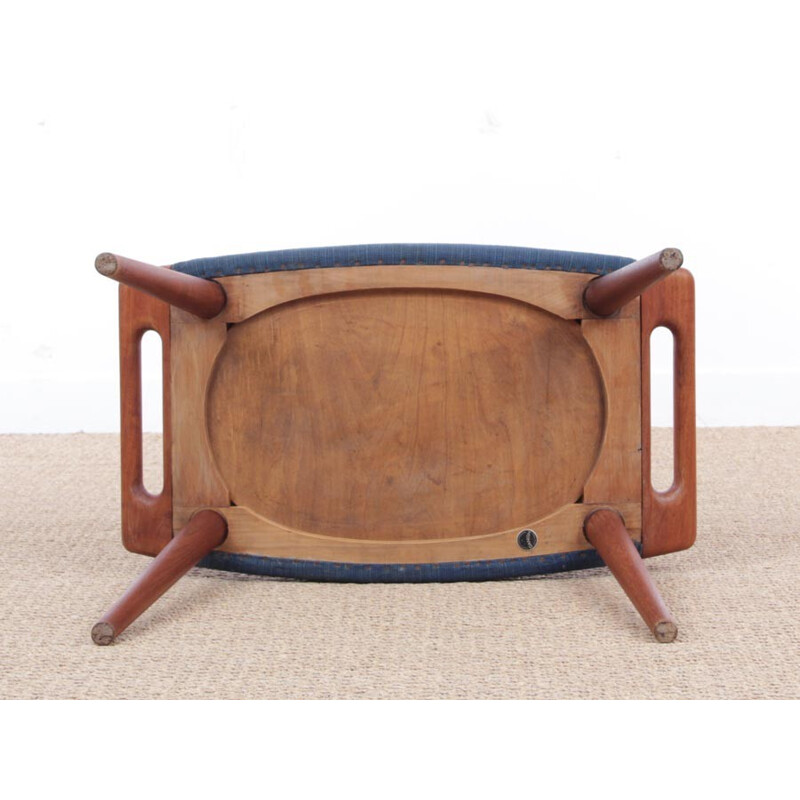 Scandinavian teak stool model AP-29 by Hans Wegner for AP Stolen - 1950s