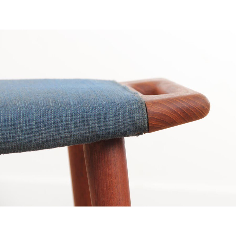 Scandinavian teak stool model AP-29 by Hans Wegner for AP Stolen - 1950s