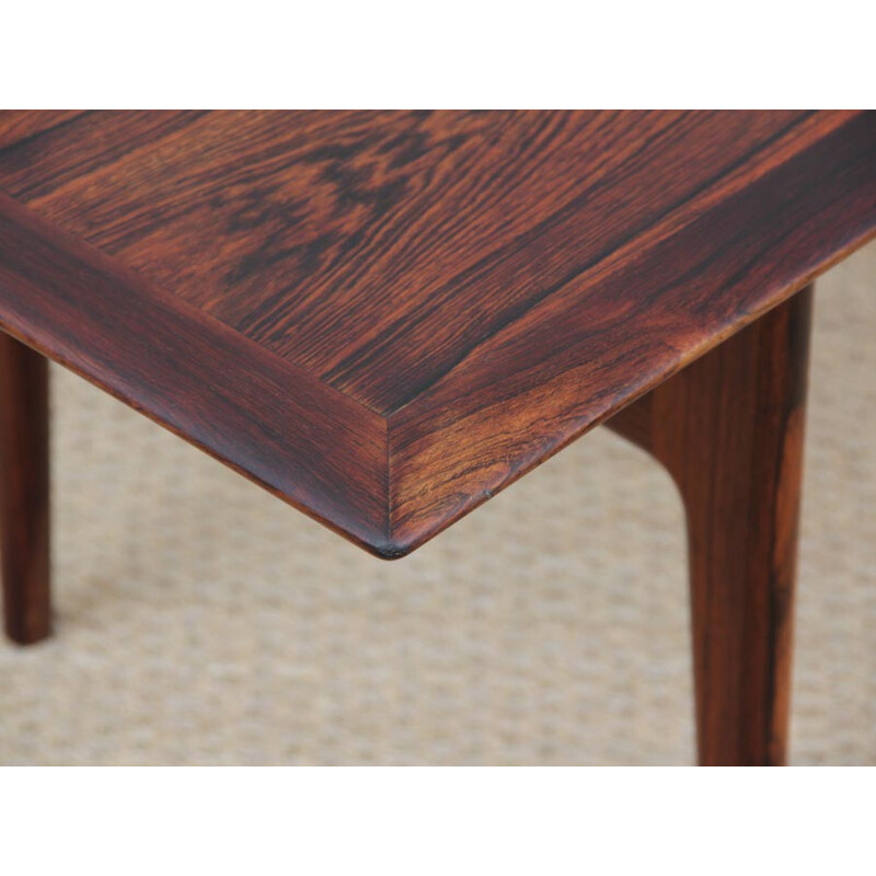 Vintage Scandinavian coffee table in rio rosewood by Cfc Silkeborg, 1960