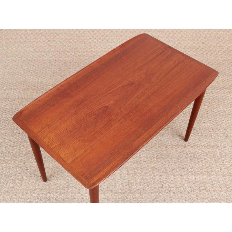 Table d'appoint vintage scandinave en teck - 1960