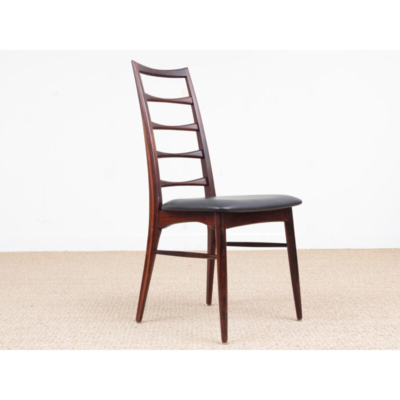 Set of 4 Scandinavian Rosewood Rosewood Chairs by Niels Koefoed - 1960s