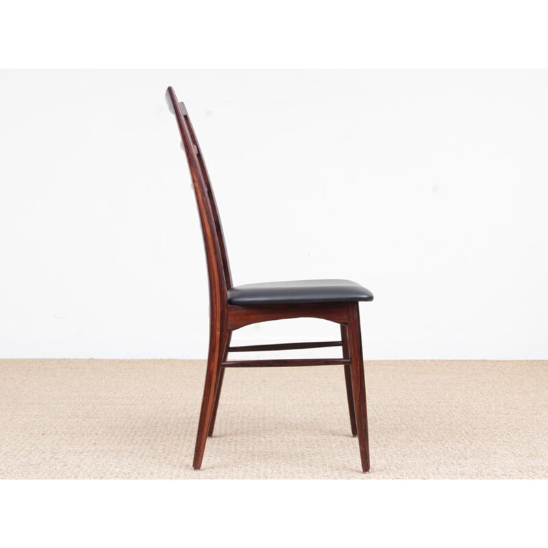 Set of 4 Scandinavian Rosewood Rosewood Chairs by Niels Koefoed - 1960s