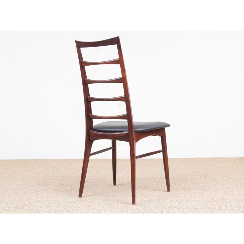 Suite de 4 chaises scandinaves en palissandre de Rio de Niels Koefoed - 1960