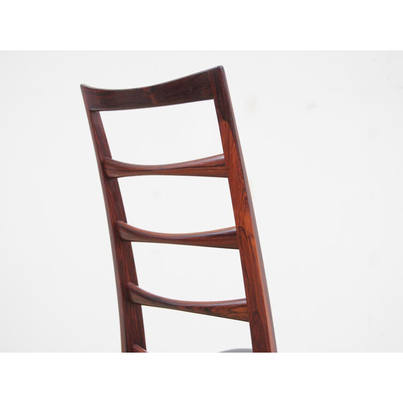 Set of 4 Scandinavian Rosewood Rosewood Chairs by Niels Koefoed - 1960s