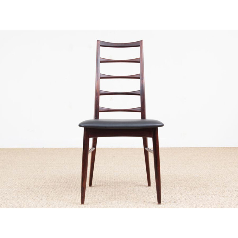 Set of 4 Scandinavian Rosewood Rosewood Chairs by Niels Koefoed - 1960s