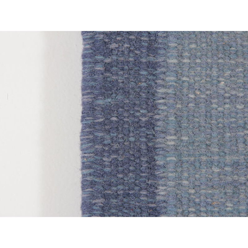 Scandinavian rug Rolakan hand woven wool - 1970s