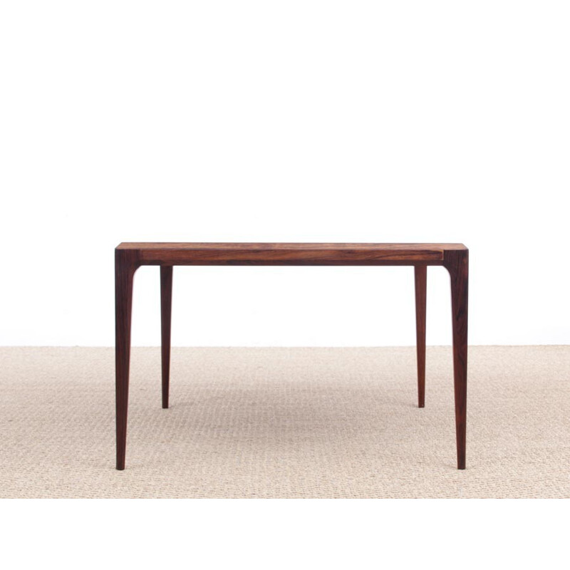 Square Scandinavian Rio rosewood coffee table by de Johannes Andersen - 1960s