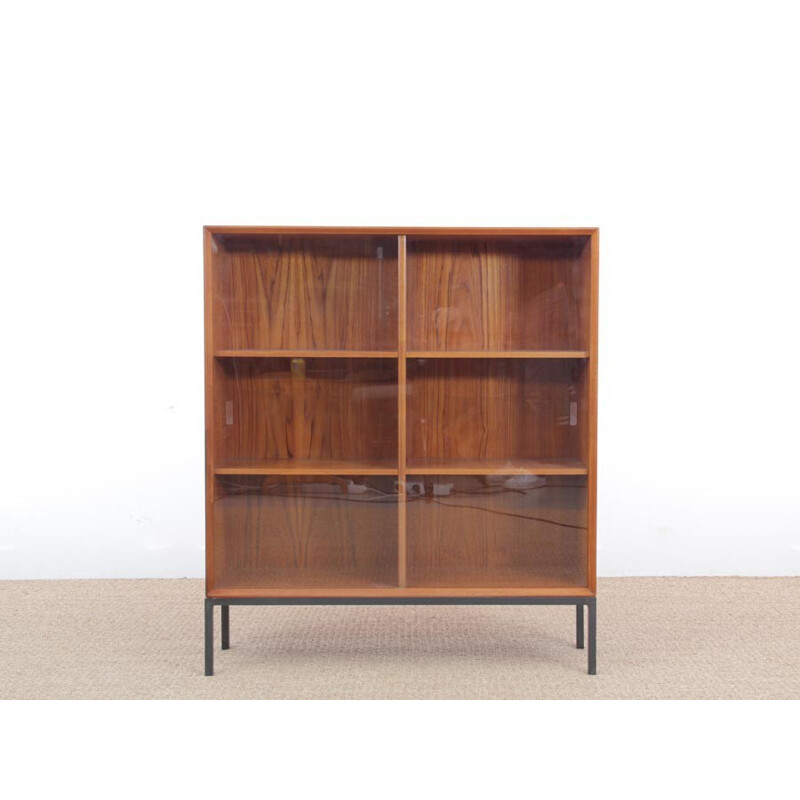 Small Scandinavian teak showcase by Ejvind A. Johansson - 1960s