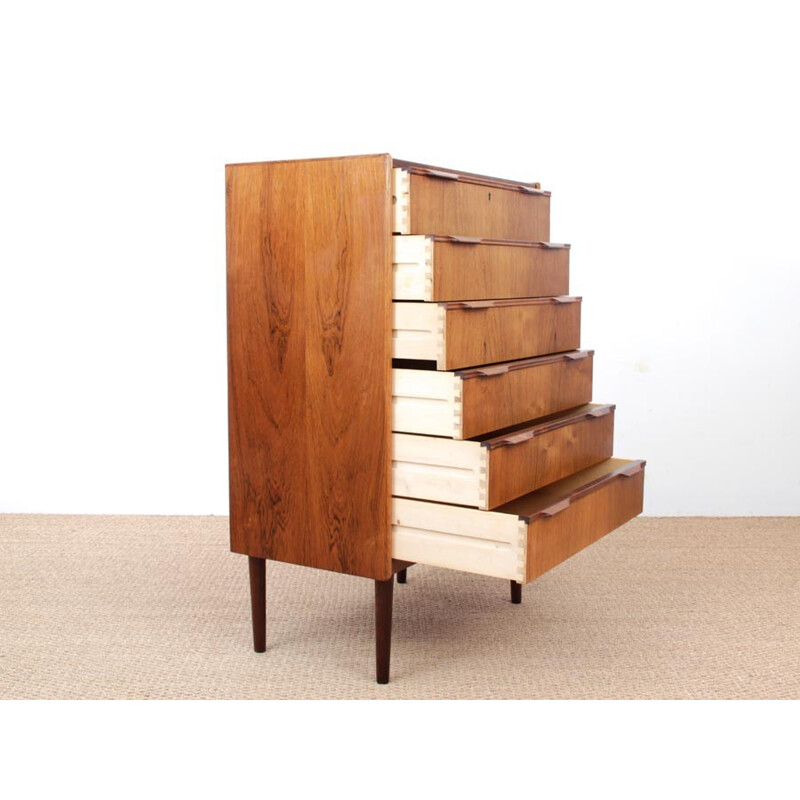 Scandinavian chest of drawers or Rio rosewood - 1960s