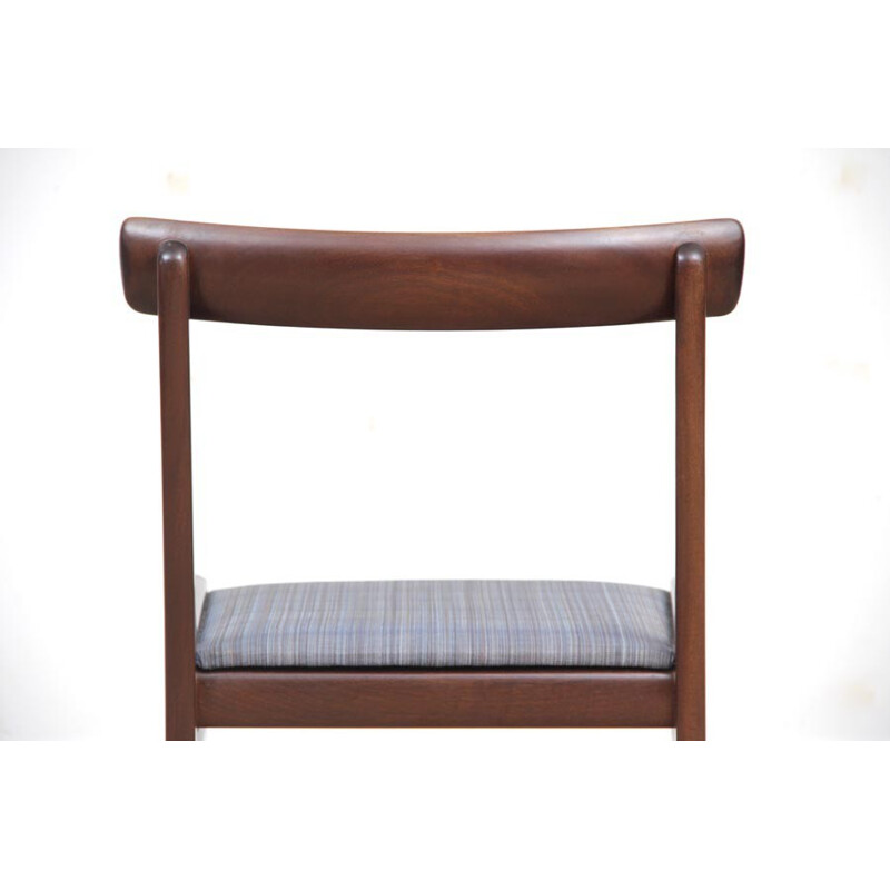 Conjunto de 6 sillas escandinavas de caoba, modelo Rungstedlund de Ole Wansher para P. Jeppesen - 1960
