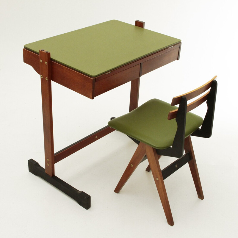 Desk and chair by Fratelli Reguitti - 1960