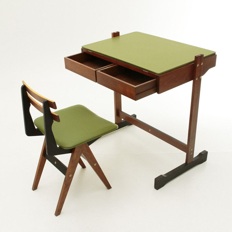 Bureau et chaise par Fratelli Reguitti - 1960
