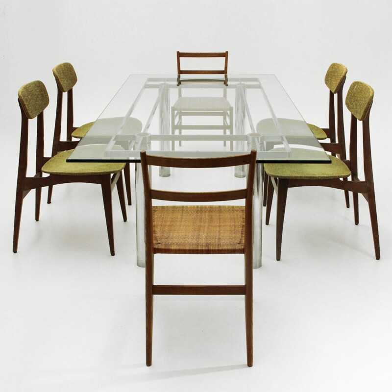 Table à repas rectangulaire "Andrè" par Tobia Scarpa pour Gavina knoll - 1960