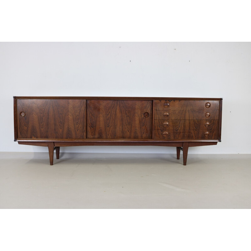 Vintage woodgrain rosewood sideboard by Watting for Fristho - 1960s