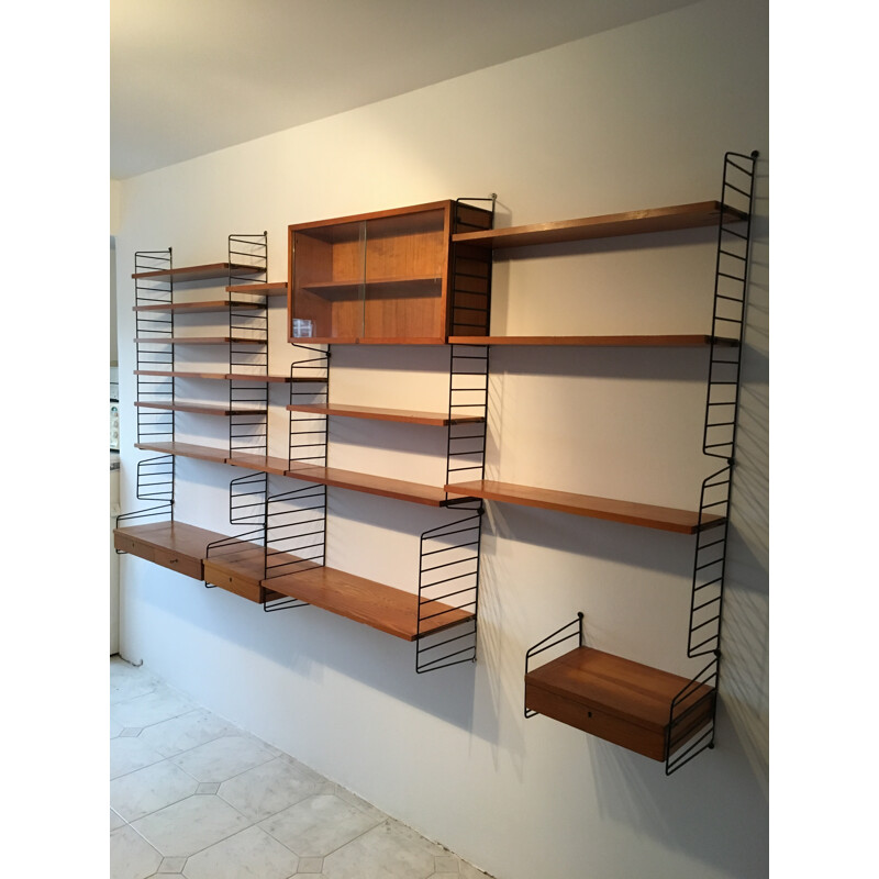 Shelf system string by Katta & Nisse Strinning for String - 1950s
