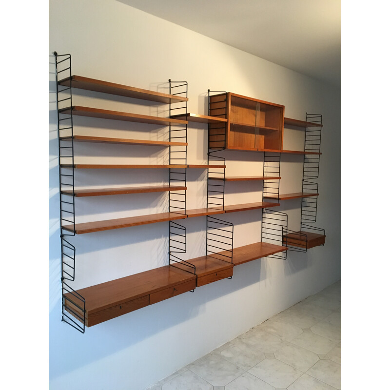 Shelf system string by Katta & Nisse Strinning for String - 1950s