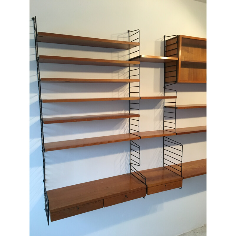 Shelf system string by Katta & Nisse Strinning for String - 1950s