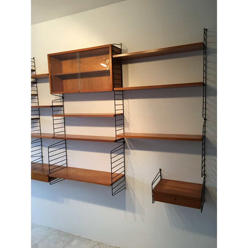 Shelf system string by Katta & Nisse Strinning for String - 1950s