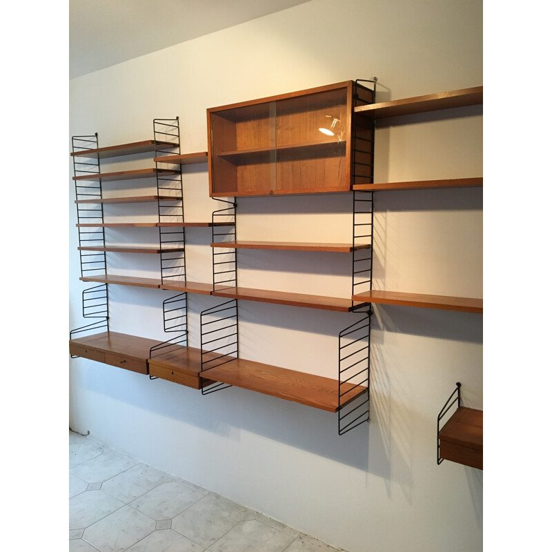 Shelf system string by Katta & Nisse Strinning for String - 1950s