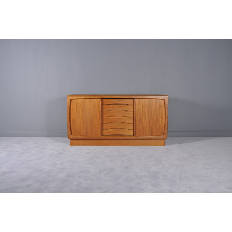 Danish Sideboard with Glass Display Hutch by Dyrlund - 1960s