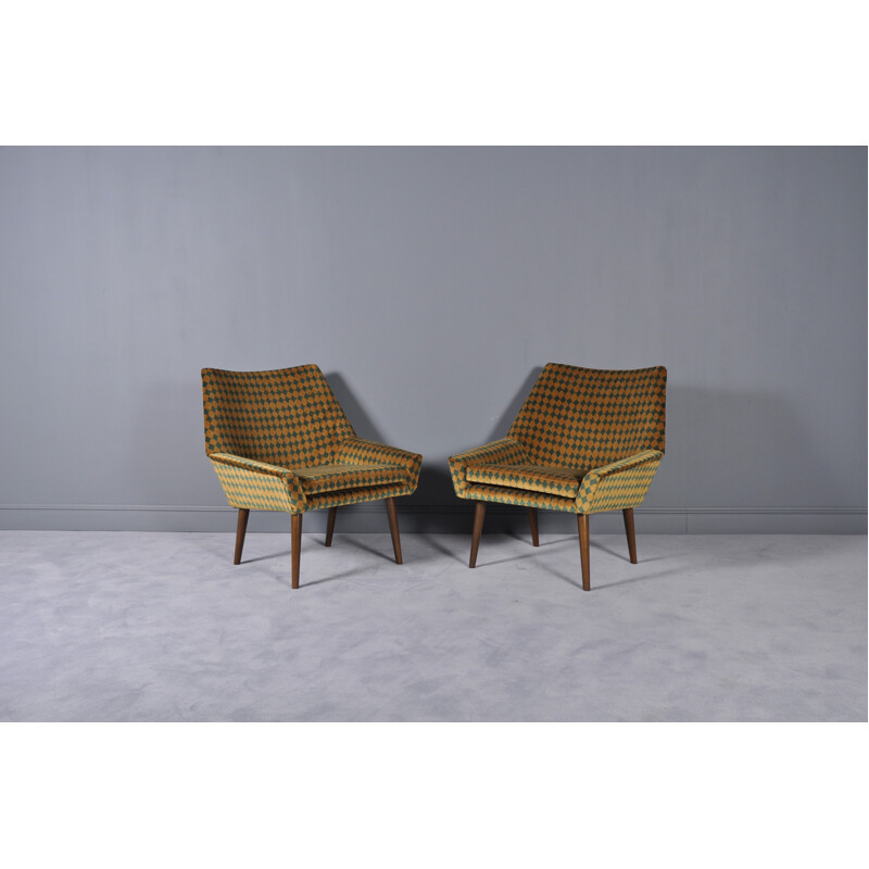 Paire de fauteuil lounge vintage scandinave - 1960