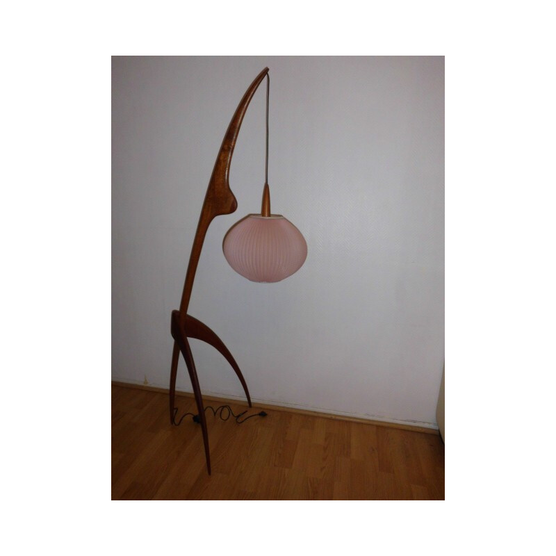 Vintage French Floor Lamp "Praying mantis" - 1950s