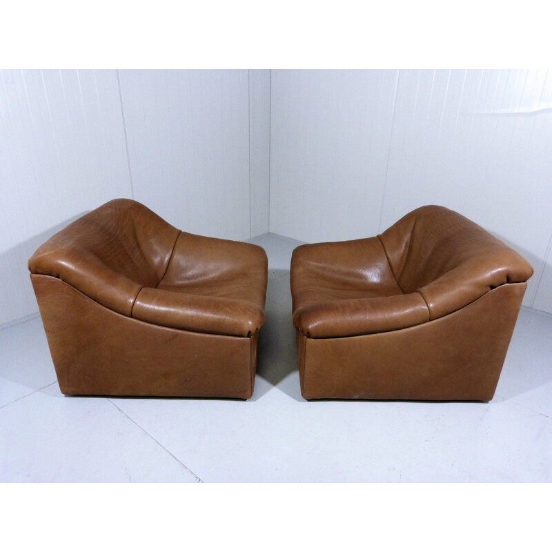 Pair of De Sede DS46 Lounge Chairs - 1970s