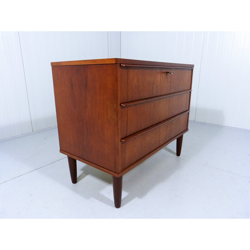 Brown Danish Teak Chest of Drawers - 1960s