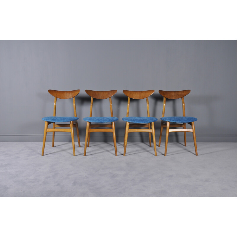 Set of Four Danish Teak Dining Chairs - 1960s