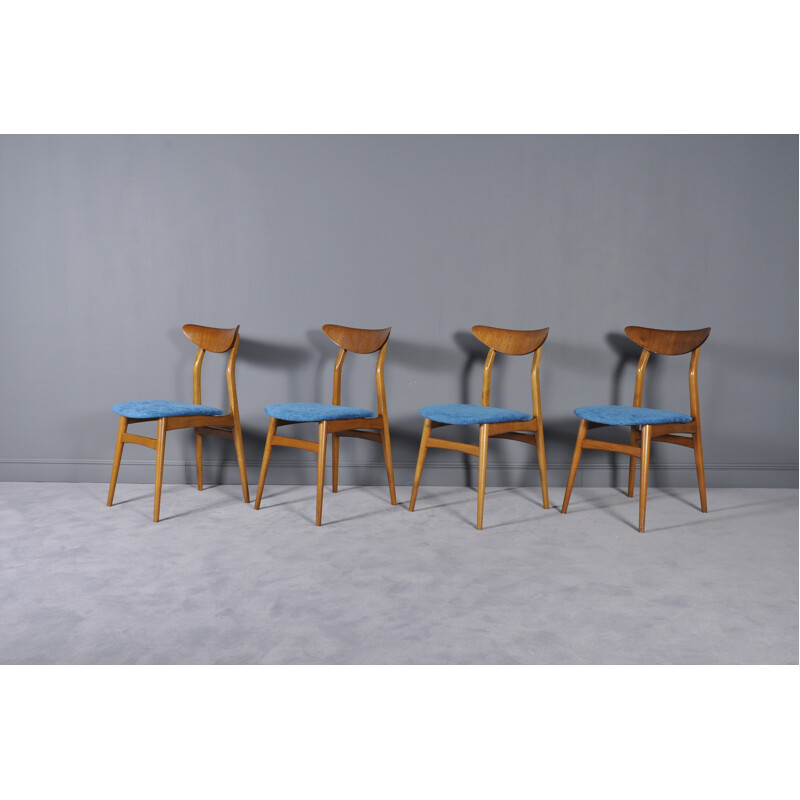 Set of Four Danish Teak Dining Chairs - 1960s