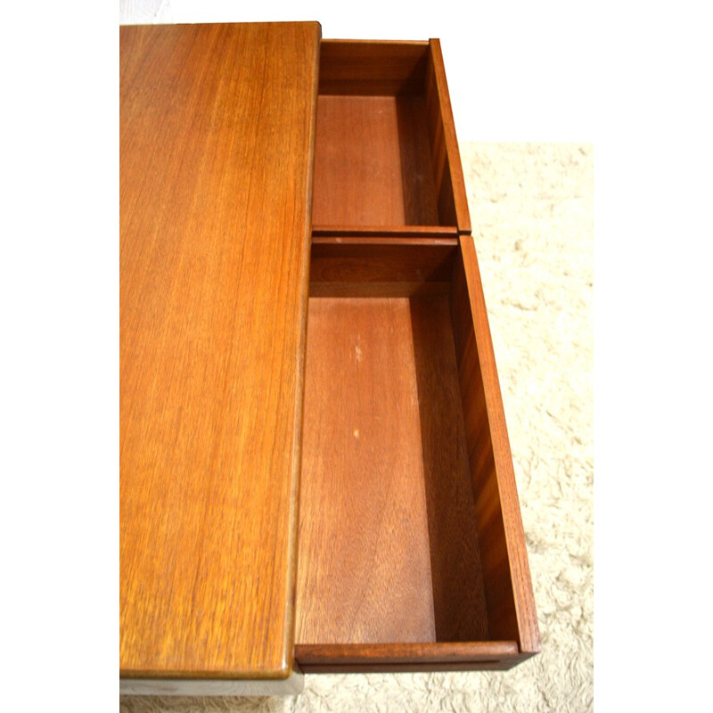 "Fresco" console in teak, Victor WILKINS - 1960s