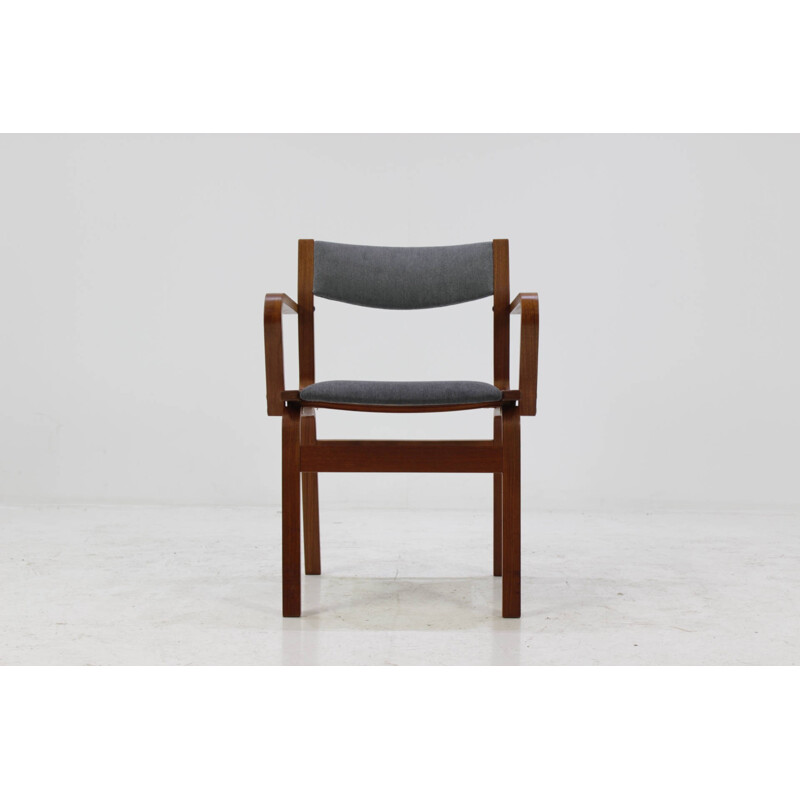 Set Of Six Teak Danish Bentwood Plywood Chairs - 1960s
