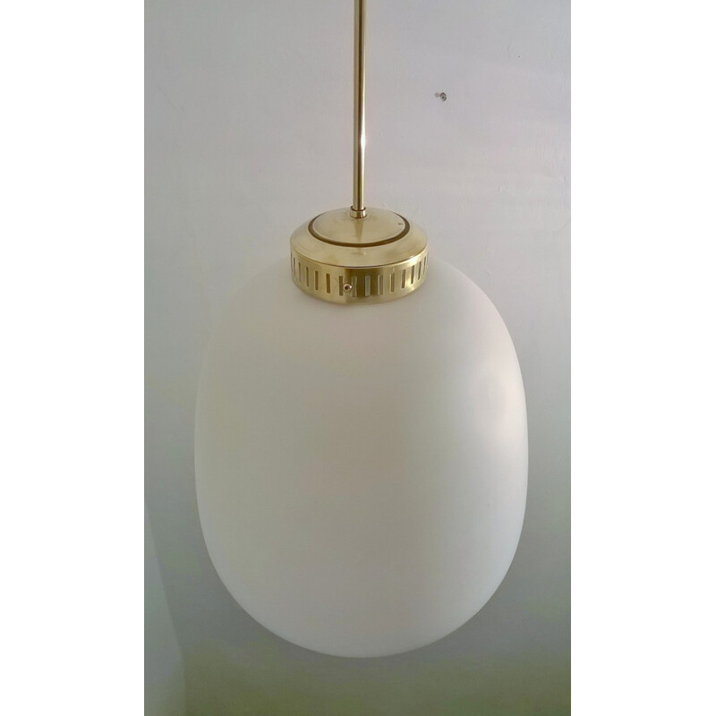 Vintage Glass Pendant Lamp from Stilnovo - 1950s