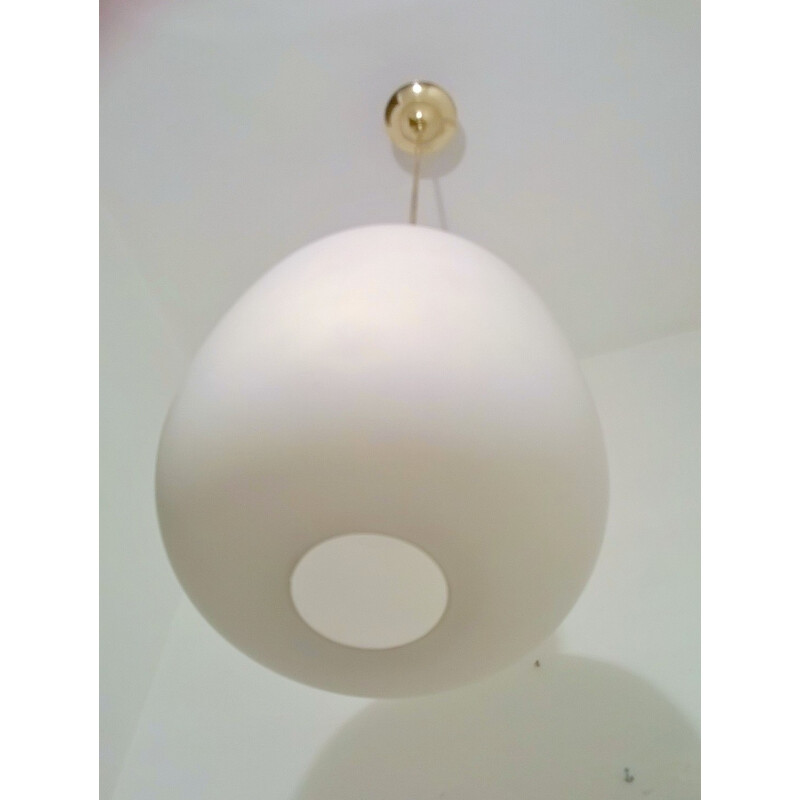 Vintage Glass Pendant Lamp from Stilnovo - 1950s