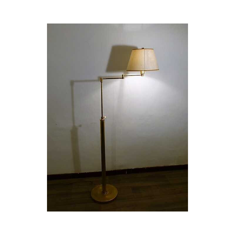 Vintage floor lamp in brass - 1950s