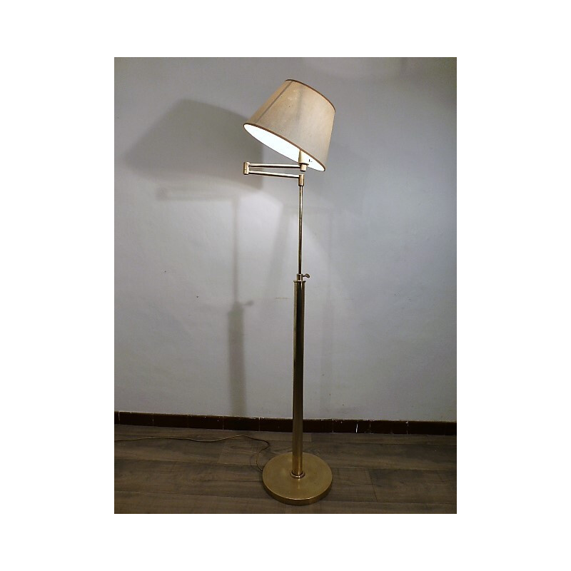 Vintage floor lamp in brass - 1950s