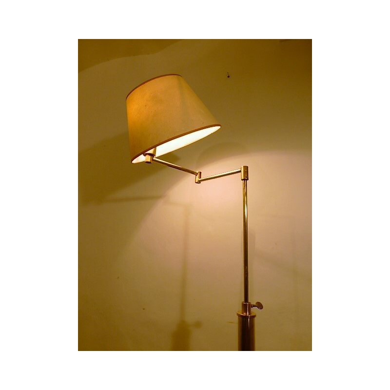 Vintage floor lamp in brass - 1950s