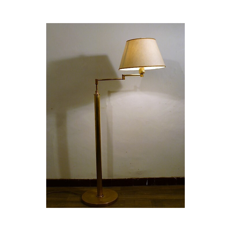 Vintage floor lamp in brass - 1950s